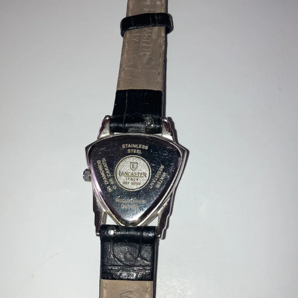 Lancaster Italy Diamond Triangle Watch - Picture 6 of 7
